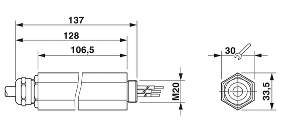 24 V DC Surge Protector 2880668 S-PT-1X2 with 3-Pole Surge Protection Performance