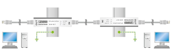 2881007 DT-LAN-CAT.6 Surge Protector with Rated Voltage and Number of Pole 1