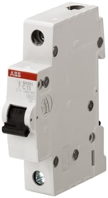 Breaking Capacity 1P D 16 A MCB SH201-D16 Miniature Circuit Breaker with BCD Curve D