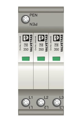 250 V AC 125 V DC 200 mA DC Type 2 Surge Protector PLT-SEC-T3-3S-230-FM for Industrial