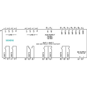 ATC 6300 LCD PLC 3KC9000-8TL40 Transfer Control Device 144x144 mm for Precise Control
