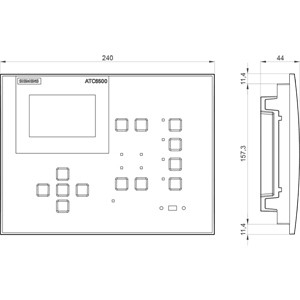 ATC 6500 Transfer Control Device with 180x240 mm LCD Display Panel PLC 3KC9000-8TL50
