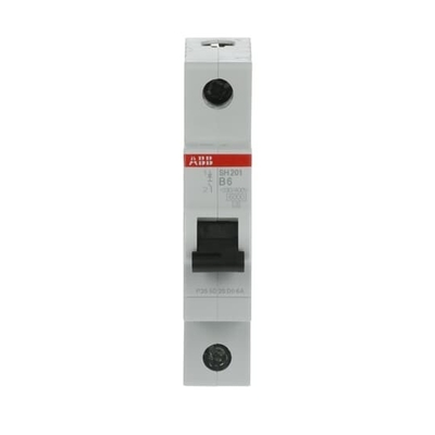 1P SH201-B6 Miniature Circuit Breaker B 6 A for Electrical Distribution System