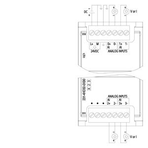 PLC 6ES7231-4HD32-0XB0 SM 1231 AI Analog Input Module with User-Friendly Interface