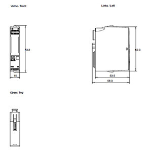 PLC 6ES7136-6DB00-0CA0 F-DQ HF 4x24VDC/2A Electronic Module for Industrial Automation