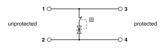 TTC-6-TVSD-D-24DC-PT-I Phoenix Contact Surge Protector 2 Pole Rated Voltage 24 V DC