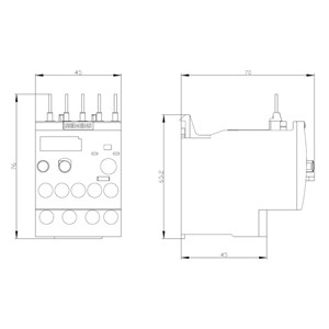3RU6116-1JB0 Overload Relay 11...16 A Size S00 Class 10 for Space-Saving Contact Load