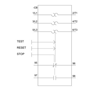 Contact Load 3RU6126-1HB0 Overload Relay 34...40 A size S0 class 10 for Motor Protection