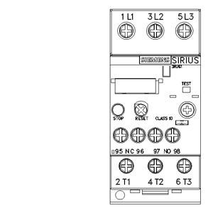 PROTECTIVE 3RU6126-4CB1 Overload Relay 34...40 A Size S0 Class 10 for Motor Protection