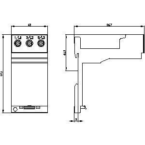 PLC 3RU6926-3AA01 Terminal Support for Stand-Alone Assembly C-Varia S0 Screw Terminal