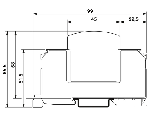 230V AC Rated VAL-MS 320/3 1 Surge Protector with 4 Poles by Phoenix Contact Type 2