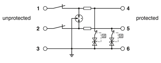 TTC-6-3-HF-M-12DC-PT-I Surge Protector by Phoenix Contact for 12 V DC Rated Voltage