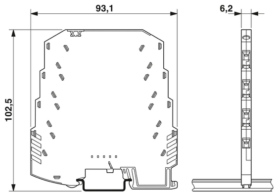 24 V DC Rated Voltage 2-Pole Surge Protector 2804649 LIT LIT 4X1-24 by Phoenix Contact