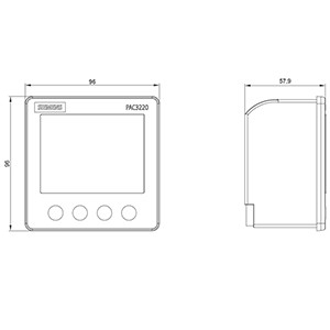 7KM PAC3220-1BA01-1EA0 Measuring Device Standard Display Panel for Power Monitoring