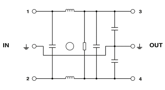 240V AC L-N 50Hz 60Hz Nominal Center Frequency EMC Filter for Phoenix Contact NEF 1-3