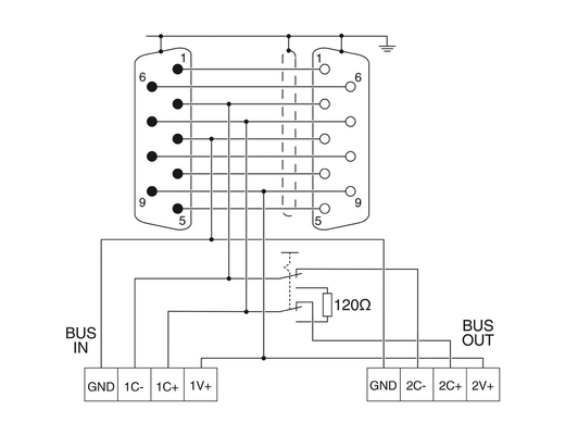 2708999 SUBCON-PLUS-CAN/SC2 Phoenix Contact D-SUB Bus Connector for Easy Installation