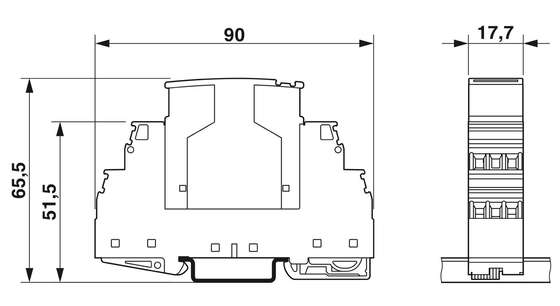 5V DC PT 3-PB-ST Phoenix Contact Surge Protector Plug Number of Pole 1 Rated Voltage