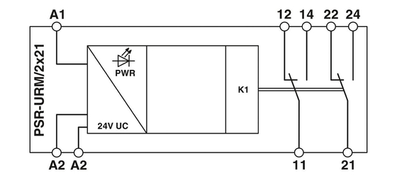 17.5*75*60.5MM Phoenix Contact Coupling Relay PSR-SCF-24UC/URM/2X21 with Contact Load