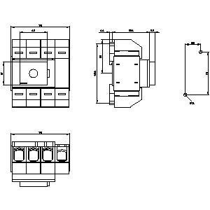 Easy-to-Maintain PLC 3KD0640-2LG20-3 Basic Devices Disconnecting Switch with Shaft