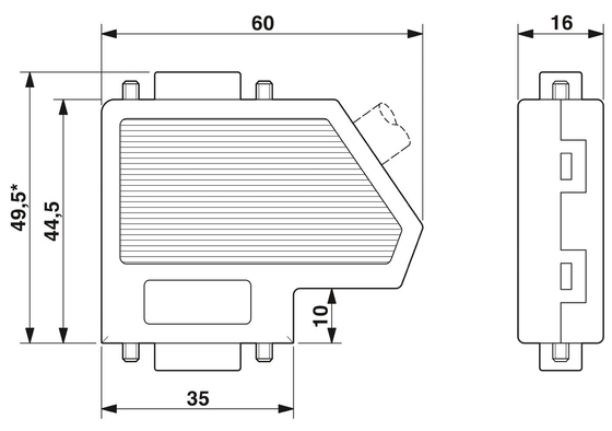 Professional SUBCON-PLUS-PROFIB 2744348 Phoenix Contact D-SUB Bus Connector for Industrial
