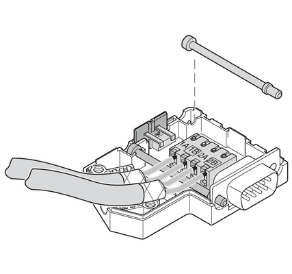 Professional SUBCON-PLUS-PROFIB 2744348 Phoenix Contact D-SUB Bus Connector for Industrial
