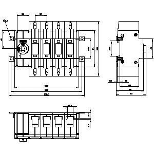 3KD3440-2NE10-0 Basic Devices Shaft Switch Disconnectors for SENTRON 3KD up to 1600 A