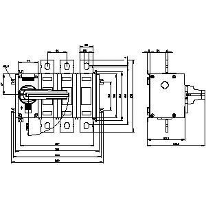 3KD3832-0PE10-0 Basic Devices Disconnecting Switch for SENTRON 3KD up to 1600 A by PLC