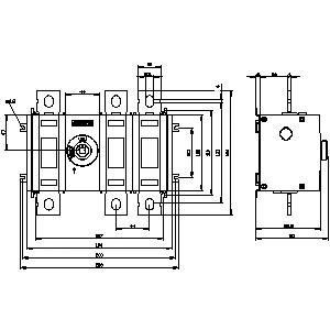 SENTRON 3KD up to 1600 A Basic Devices Disconnecting Switch with PLC 3KD4230-0PE20-0