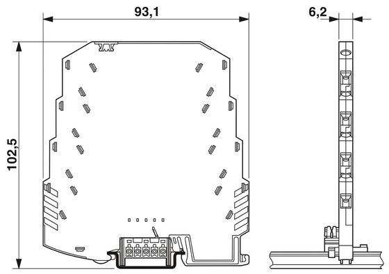 24V DC Rated Voltage Surge Protector 2804678 LIT 4-24 with 2 Poles by Phoenix Contact