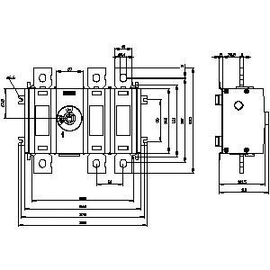 3KD4630-0QE20-0 Basic Devices Disconnecting Switch Disconnectors SENTRON 3KD up to 1600 A
