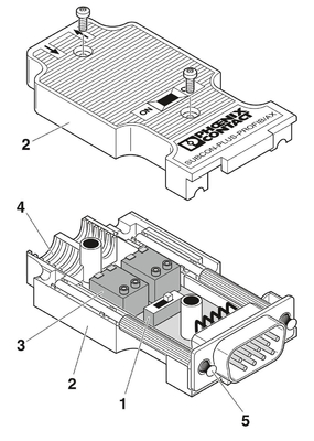 2744377 SUBCON-PLUS-PROFIB/AX Phoenix Contact D-SUB Bus Connector for Data Transmission