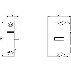 PLC 3KD9003-2 Accessory for 3KD0 size 01/02 Auxiliary switch 1NO 1NC without cable