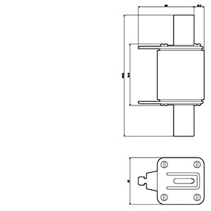 Siemens 3NA3360 LV HRC Fuse Link GL/GG with Front Indicator Size 3 opt. AC 500V/DC 440V