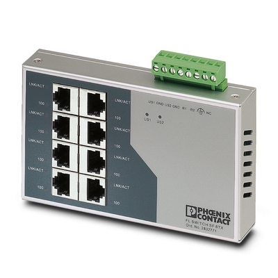 Phoenix Contact FL SWITCH SF 8TX Industrial Ethernet Switch IP20 Protection Certified