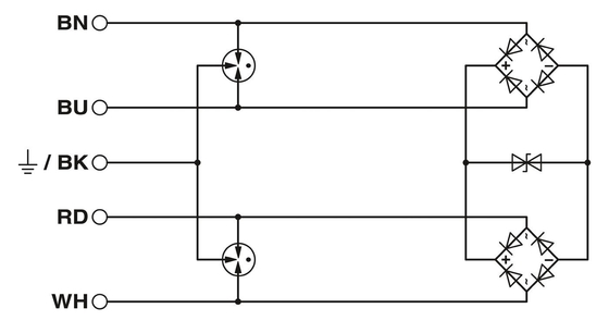2 Pole Surge Protector with 24 V DC Rated Voltage Phoenix Contact S-PT-2XEX-24DC