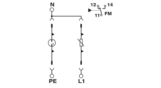 Phoenix Contact 2905333 VAL-SEC-T2-1S-350-FM Surge Protector for 3 Pole Applications