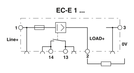 1 Pole Electronic Circuit Breaker EC-E1 4A for Phoenix Contact Electronic Equipment