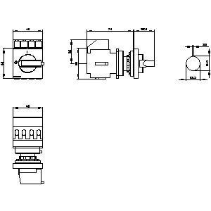 Industrial Grade PLC 3LD2050-0TK11 Basic Devices Disconnecting Switch for Power Control