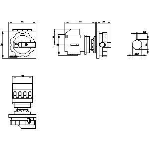 PLC 3LD2054-0TK53 Basic Devices Disconnecting Switch for Durable Electrical Isolation
