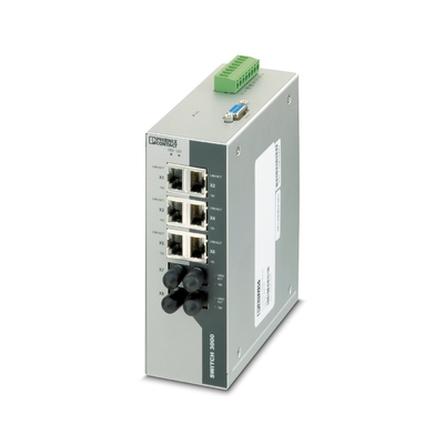 Protection Level IP20 Phoenix Contact Industrial Ethernet Switch FL SWITCH 3006T-2FX ST