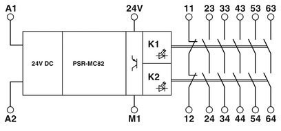 Phoenix Contact PSR-MC82-5NO-1NC-1DO-24DC-SC Voltage Relay for Industrial Applications