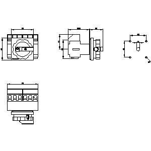 Industrial PLC 3LD2103-3VK51 Basic Devices Disconnecting Switch with Easy Installation