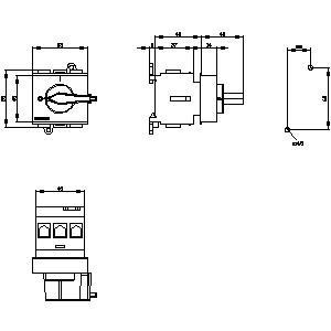 PLC 3LD2130-0TK13 Basic Devices Disconnecting Switch for Flexible Power Distribution
