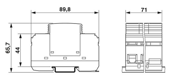 230V AC 4-Pole Surge Protector for VAL-MS 230IT/3 1-FM Industrial by Phoenix Contact