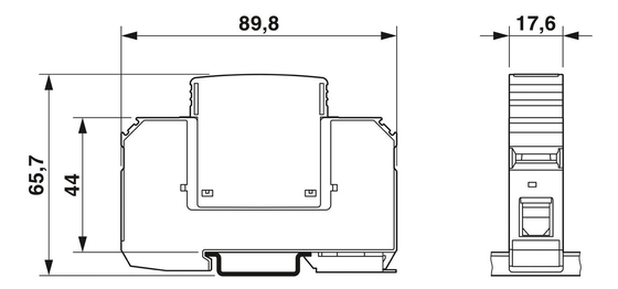 1 Pole 2868020 VAL-MS 60 Phoenix Contact Type 2 Surge Protector