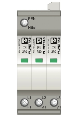 Rated Voltage 2905339 VAL-SEC-T2-3C-350-FM Phoenix Contact Type 2 Surge Protector