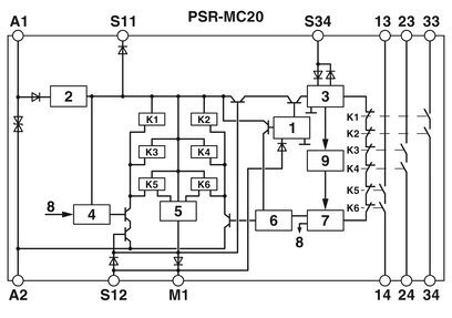 PSR-MC20-3NO-1DO-24DC-SP Safety Relay 12.5*116.6*114.5mm Size for Safety Shutdown