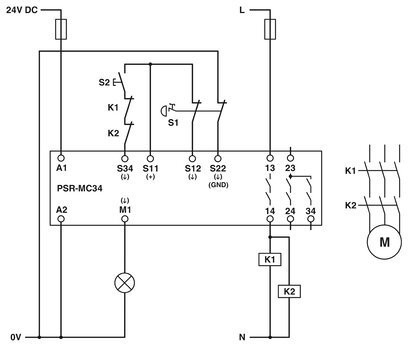 Phoenix Contact PSR-MC34-3NO-1DO-24DC-SP Emergency Stop Safety Relay for Voltage Relay