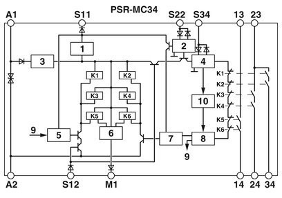 Phoenix Contact PSR-MC34-3NO-1DO-24DC-SP Emergency Stop Safety Relay for Voltage Relay