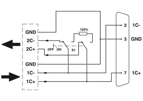 2744694 SUBCON-PLUS-CAN Phoenix Contact D-SUB Bus Connector with High Compatibility